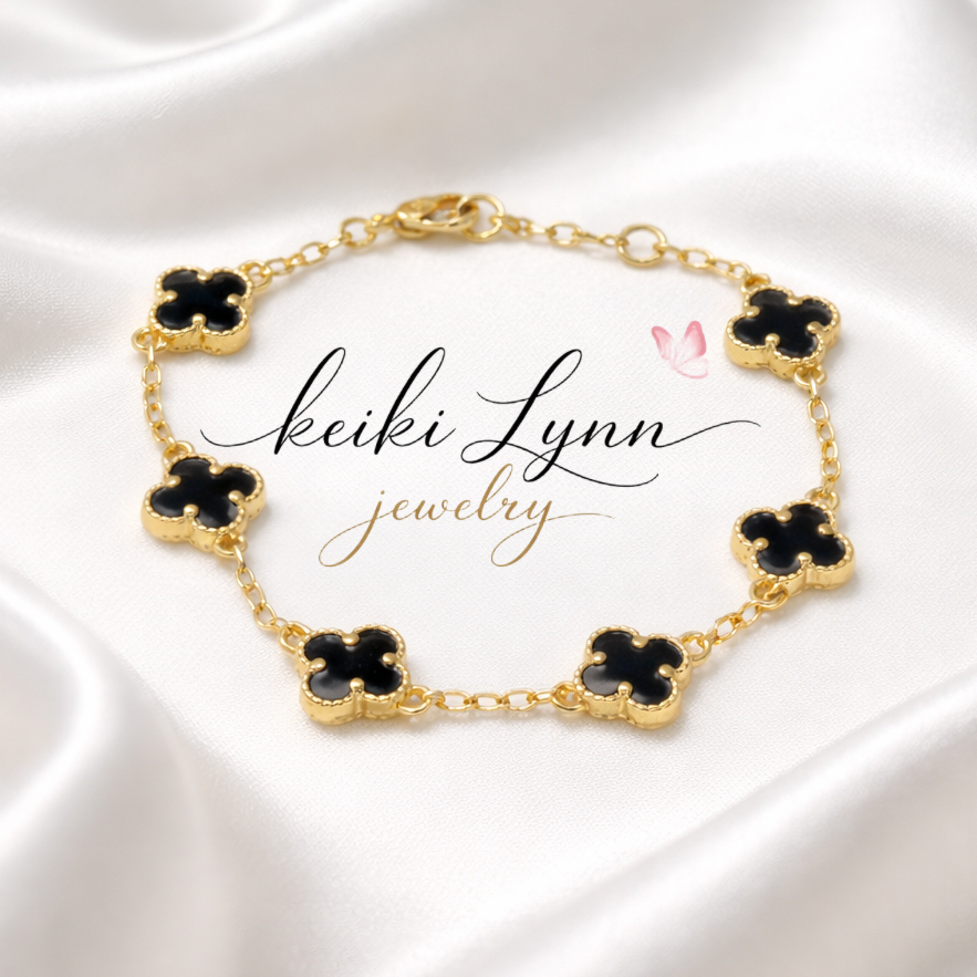 14k Gold Plated (Black)