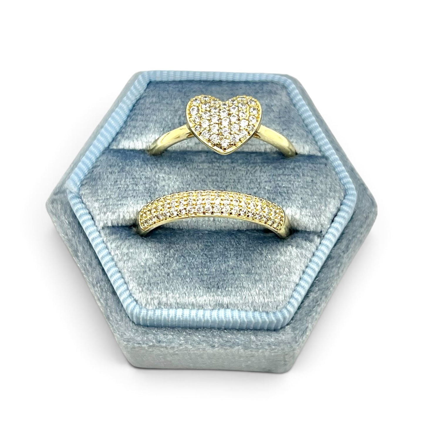 Ely Heart Ring~14k Gold Plated