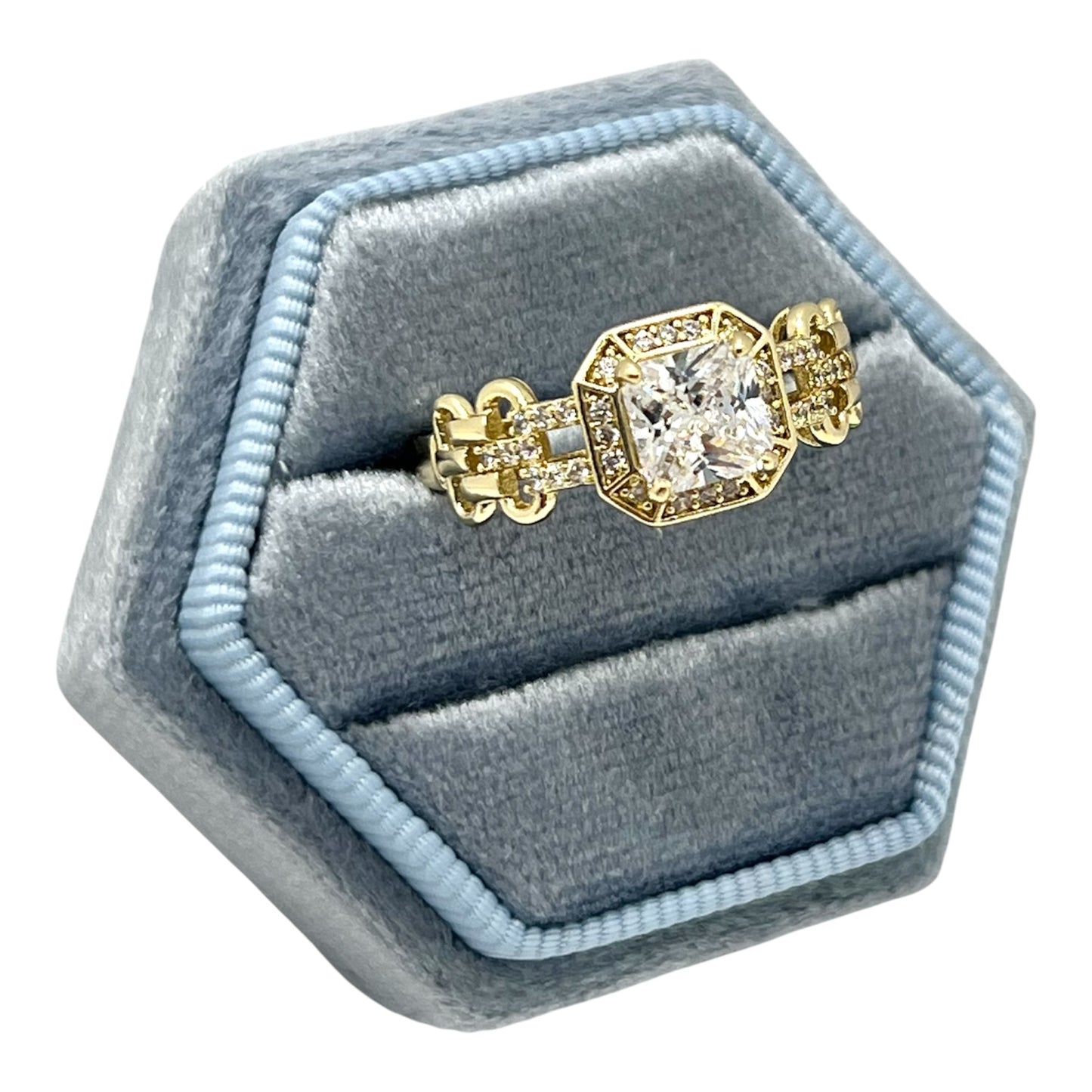 Imary CZ Ring~14k Gold Plated