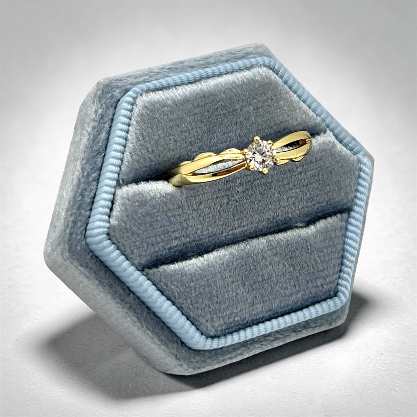 Zamira CZ Ring~14k Gold Plated