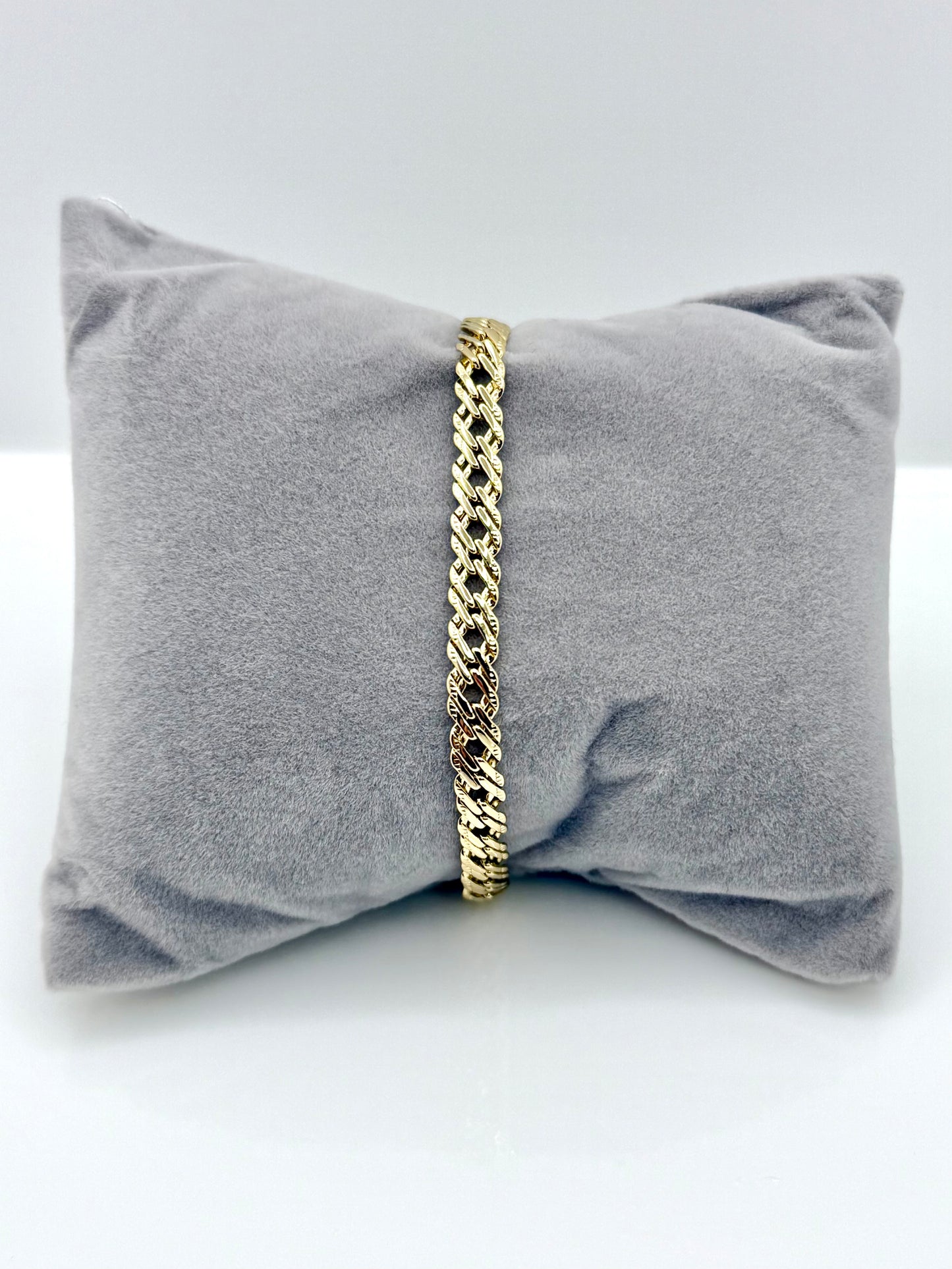 14k Gold Plated 8” inch Spain Style Bracelet #102