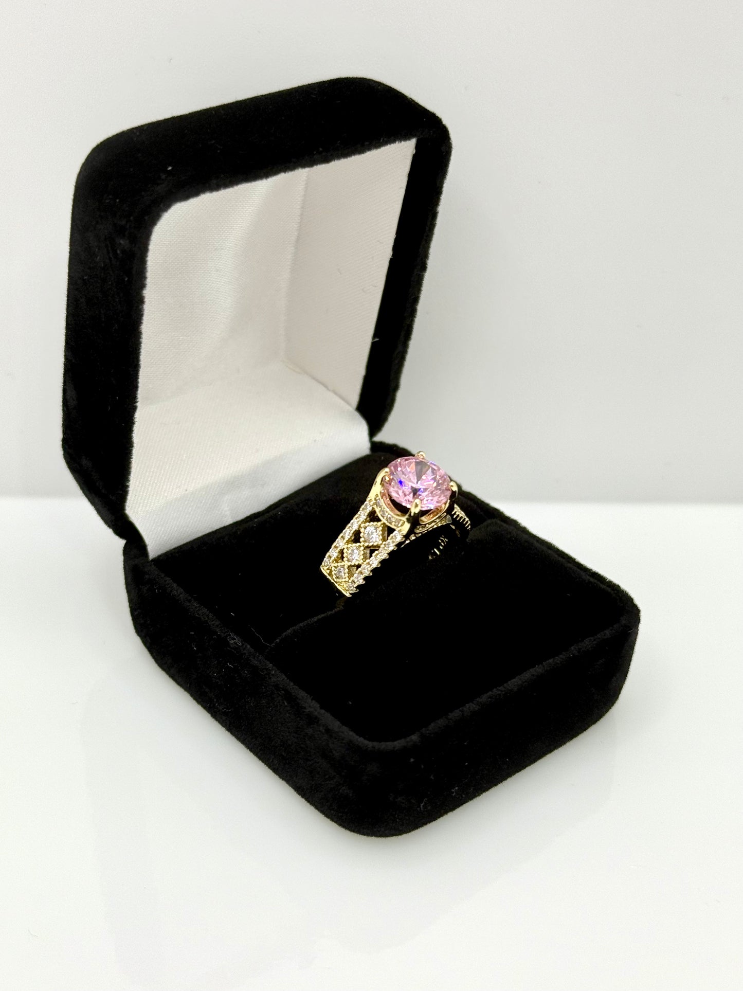 14k Gold Plated Pink Ring #103