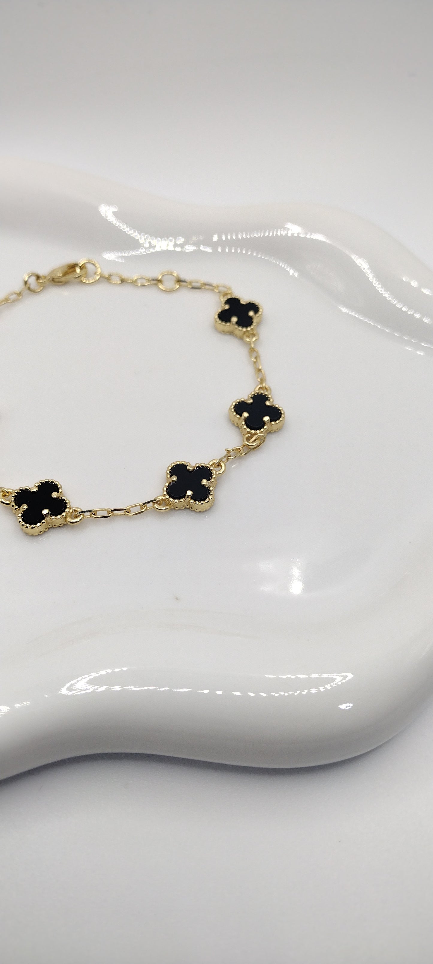 14k Gold Plated (Black)