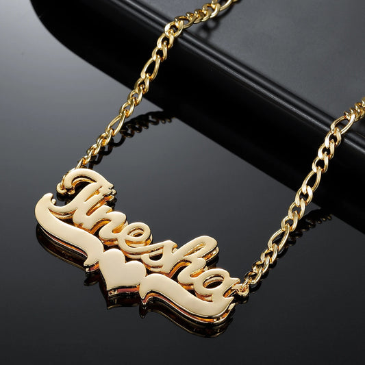 Double Plated Name Necklace