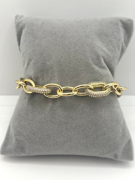 14k Gold Plated Chain Style Bracelet