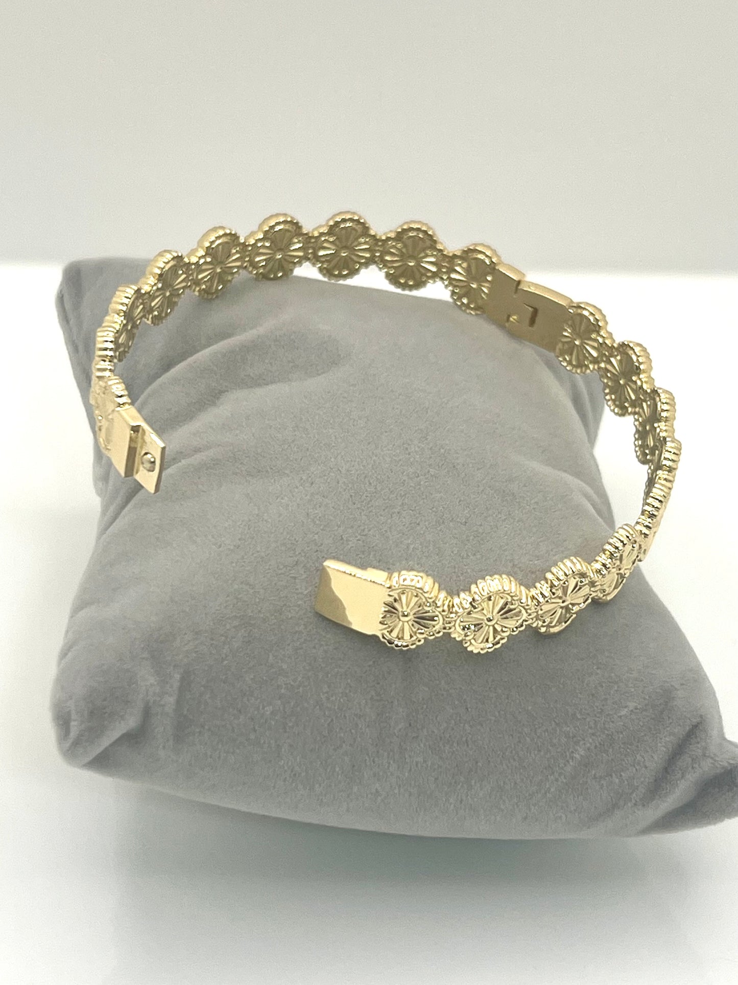 14k Gold Plated Bangle Bracelet #1