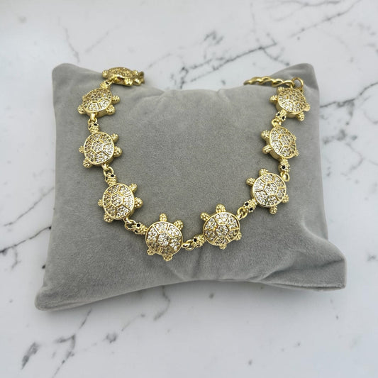 Multi Tutle Bracelet~14k Gold Plated