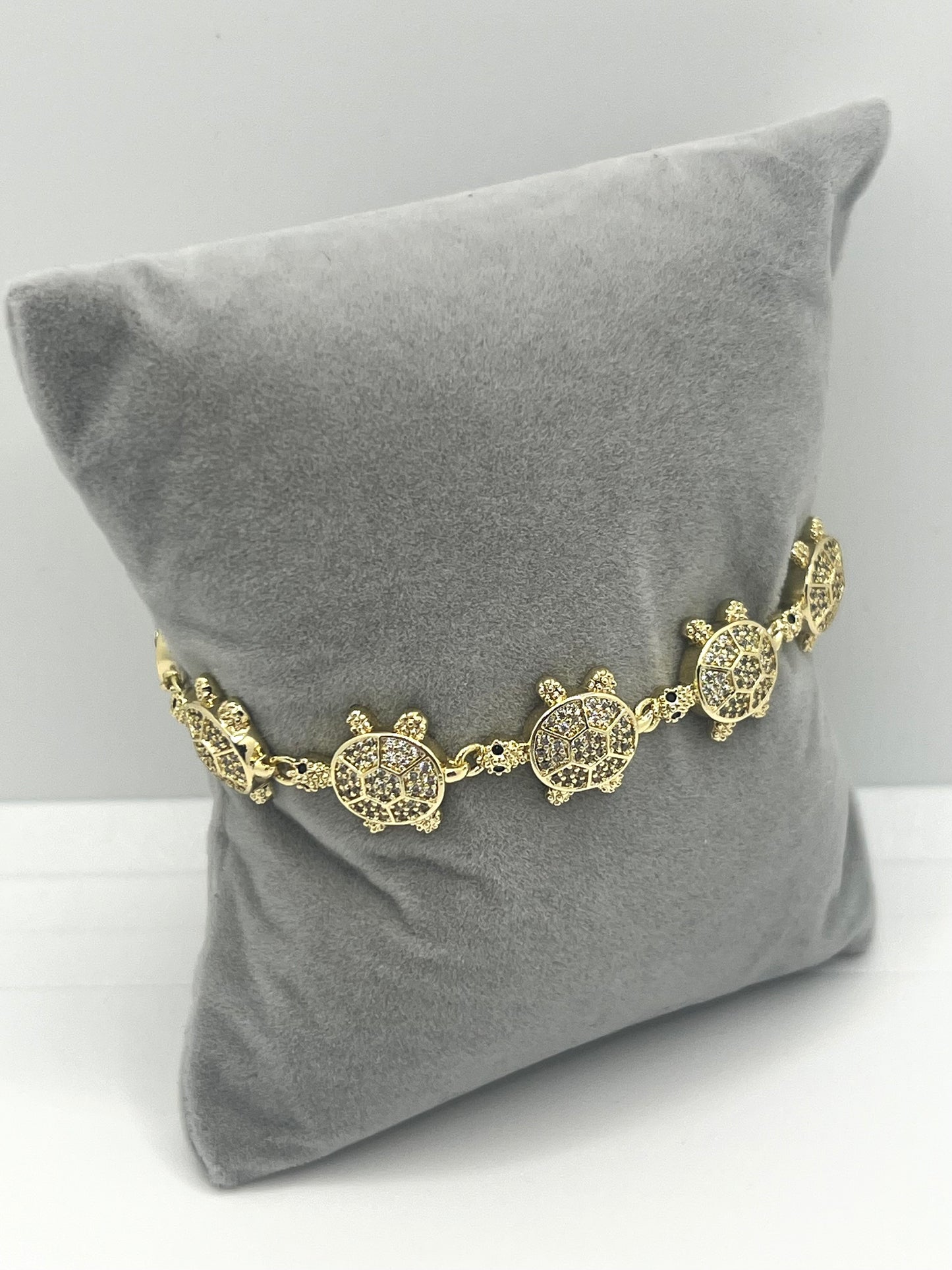 14k Gold Plated Turtle Bracelet