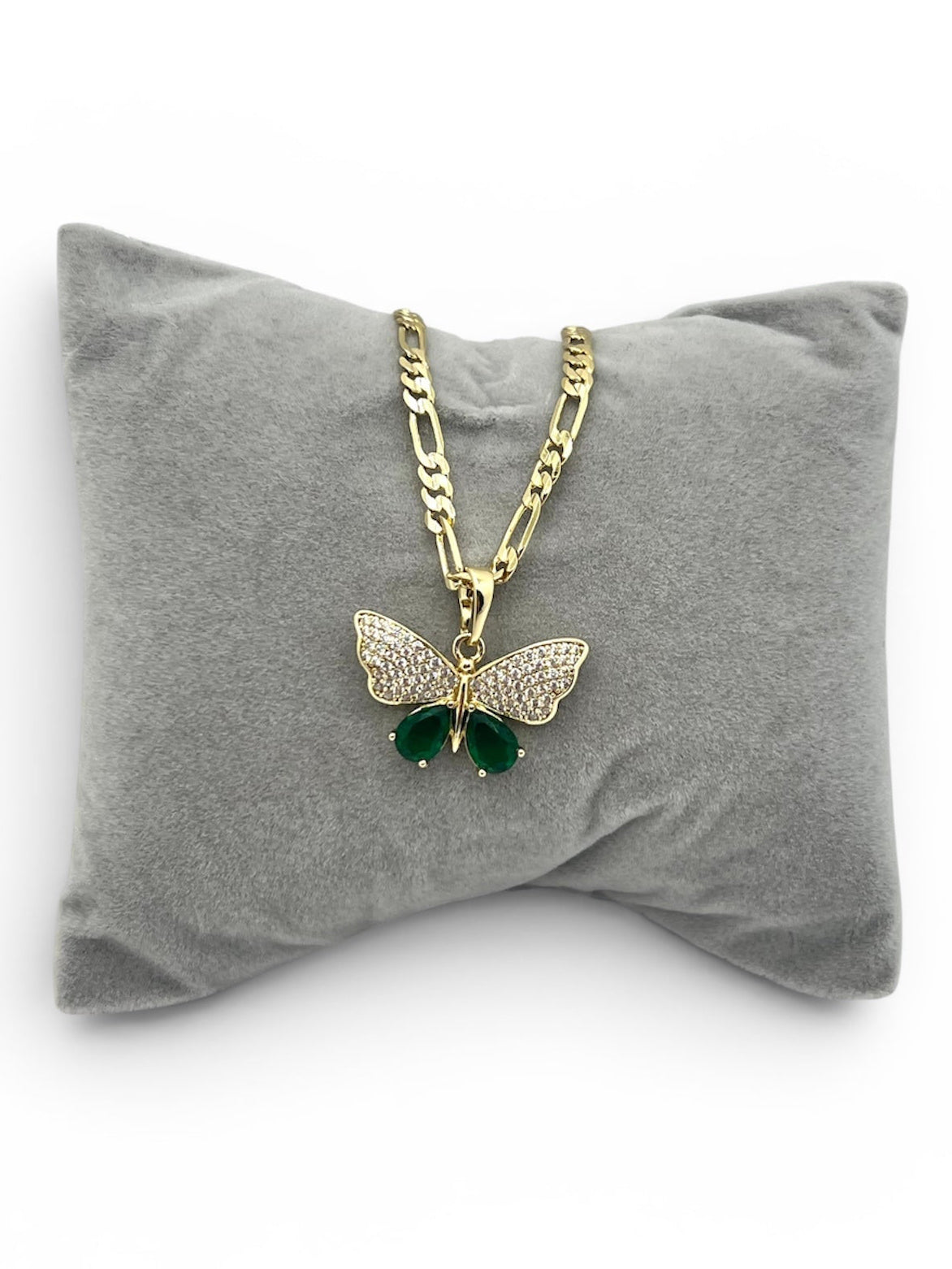 14k Gold Plated Butterfly Necklace 19.5 inches