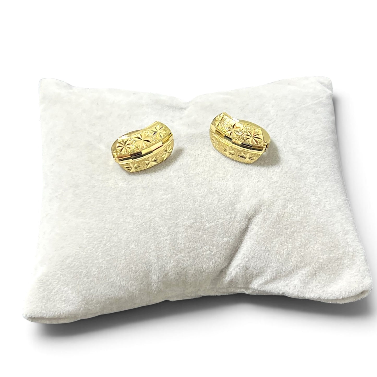 Italian Hoop Earrings~14k Gold Plated