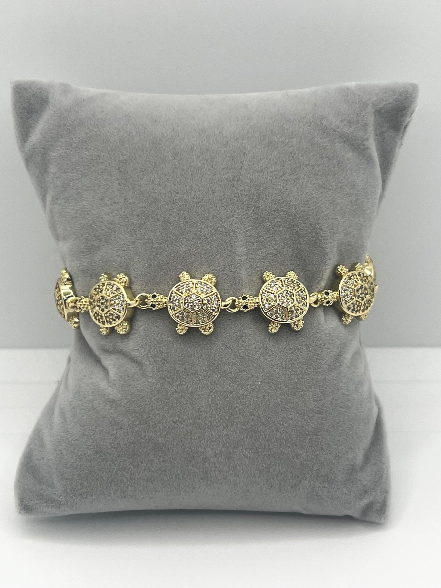 14k Gold Plated Turtle Bracelet