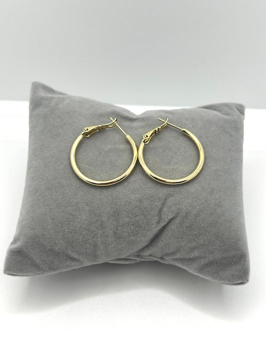 14k Gold Plated Hoop Earrings