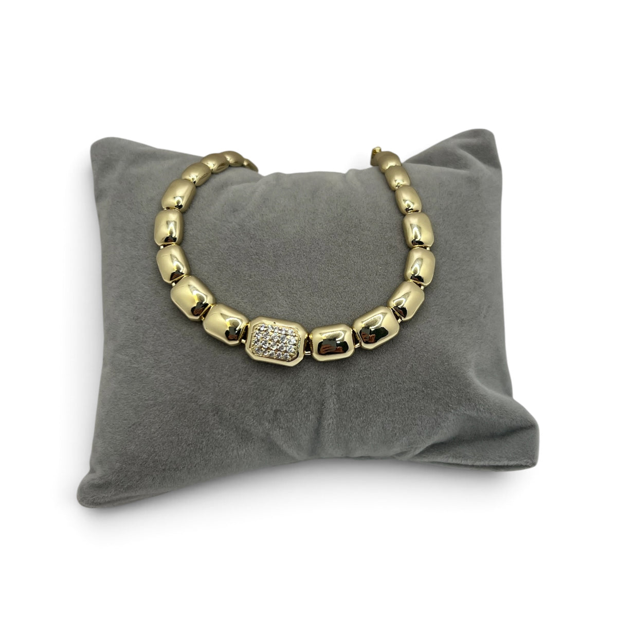 Nathalie CZ Bracelet~14k Gold Plated