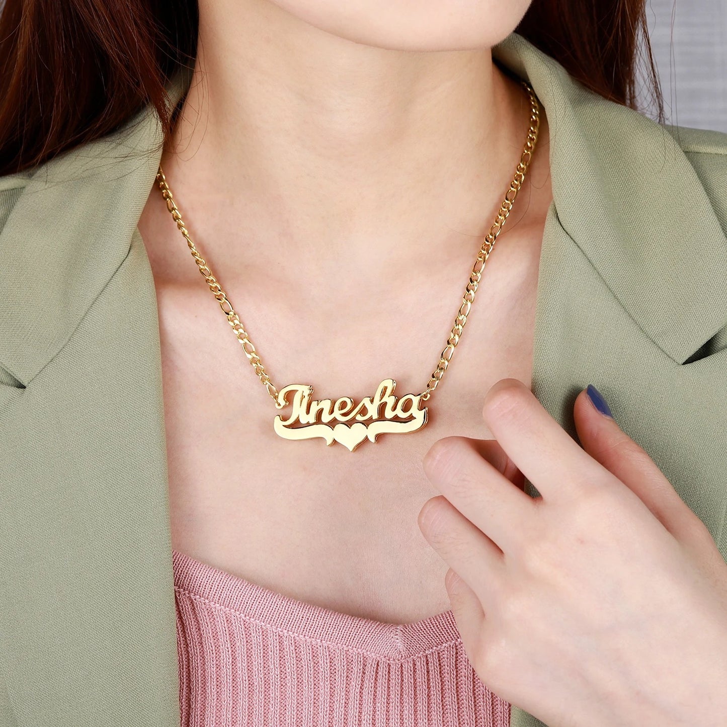 Double Plated Name Necklace