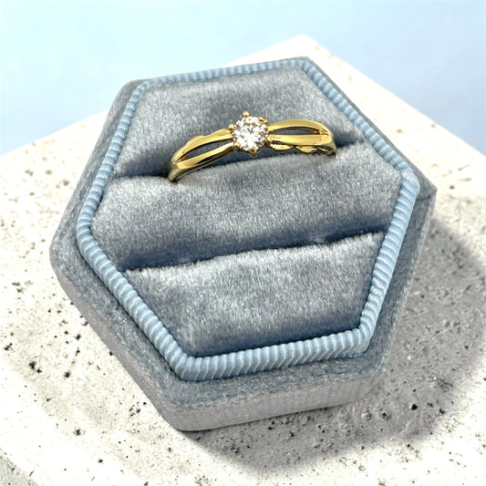 Zamira CZ Ring~14k Gold Plated