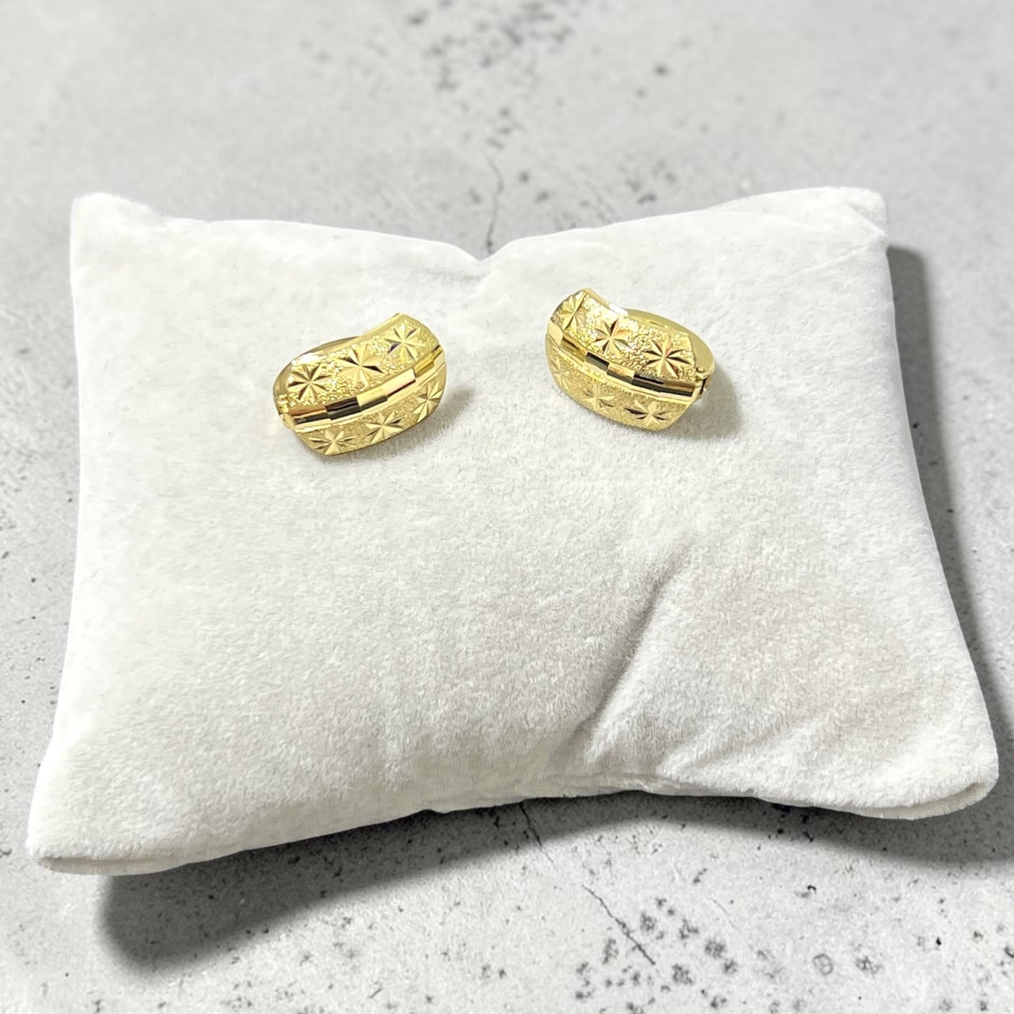 Italian Hoop Earrings~14k Gold Plated