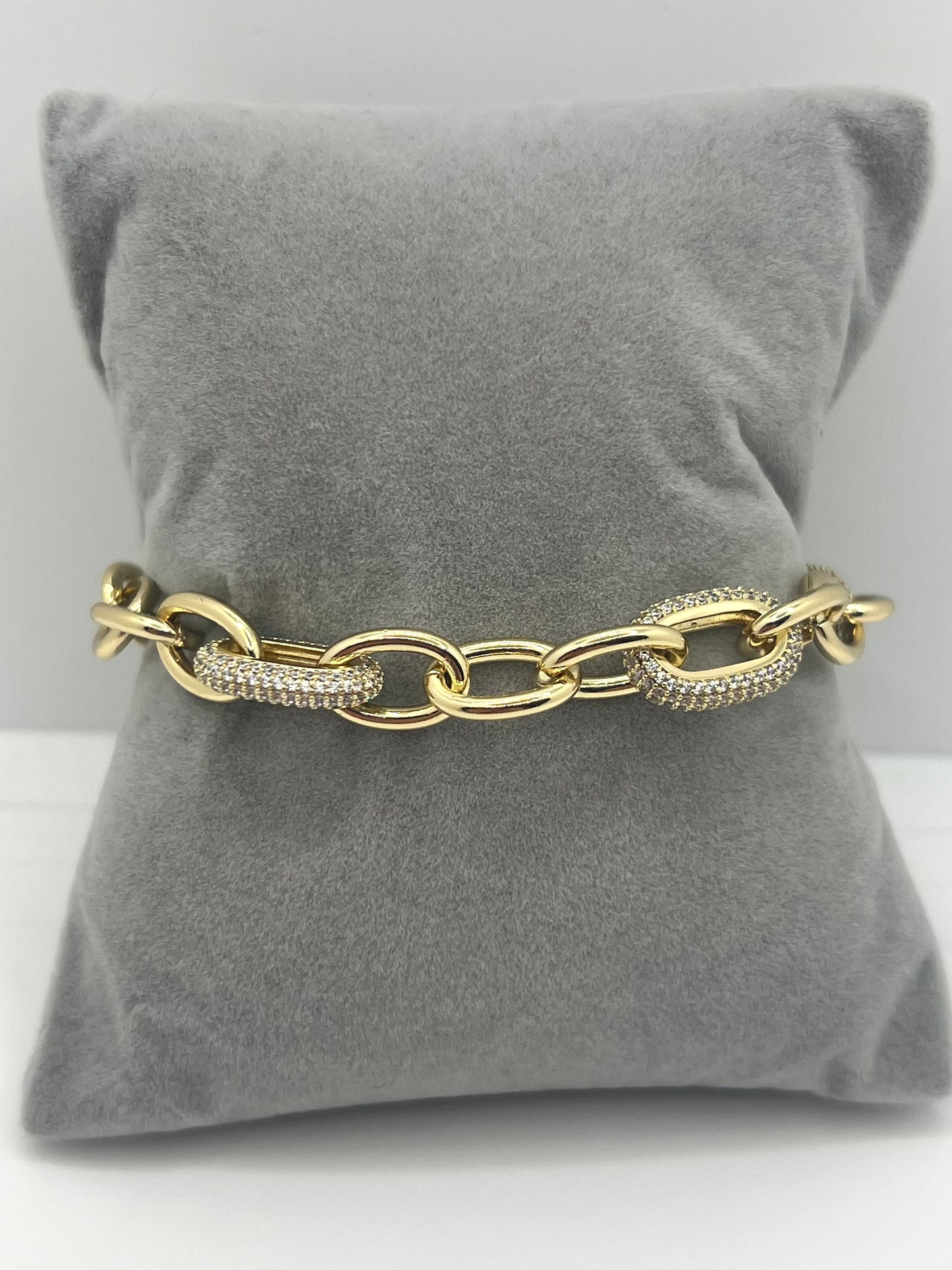 14k Gold Plated Chain Style Bracelet