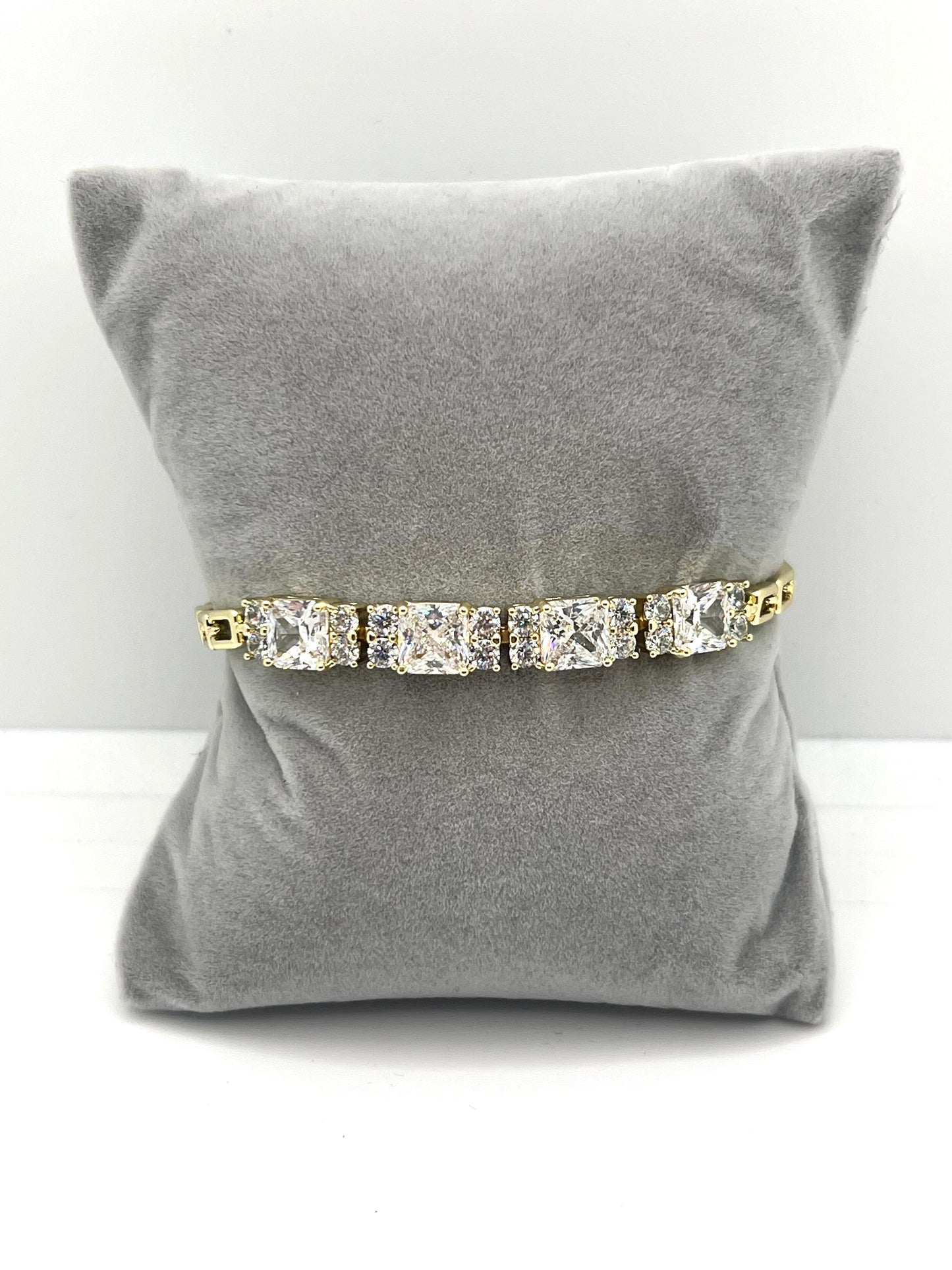 14k Gold Plated Zirconia Sophisticated Bracelet