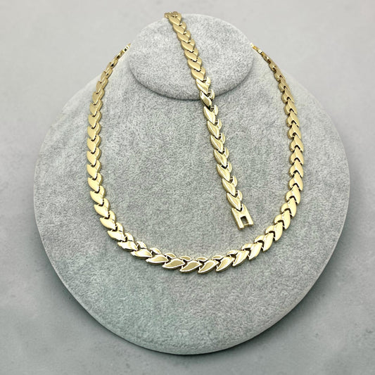 Raquel Necklace & Bracelet Set~14k Gold Plated