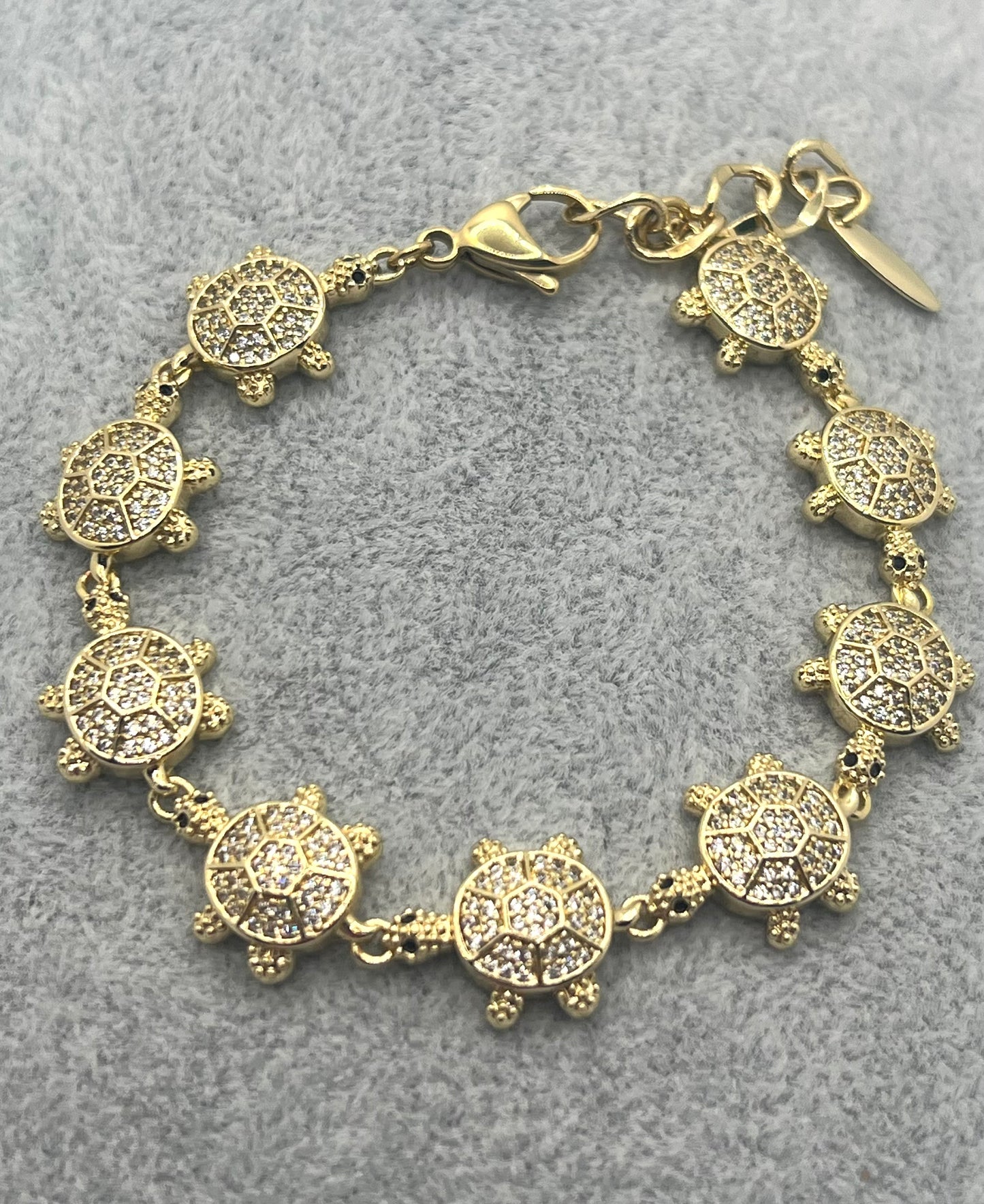 14k Gold Plated Turtle Bracelet