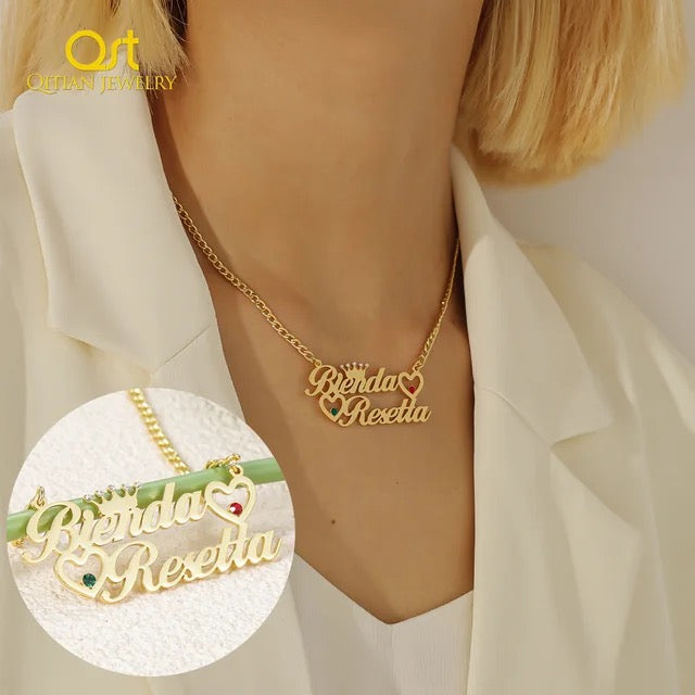 Double Name Necklace