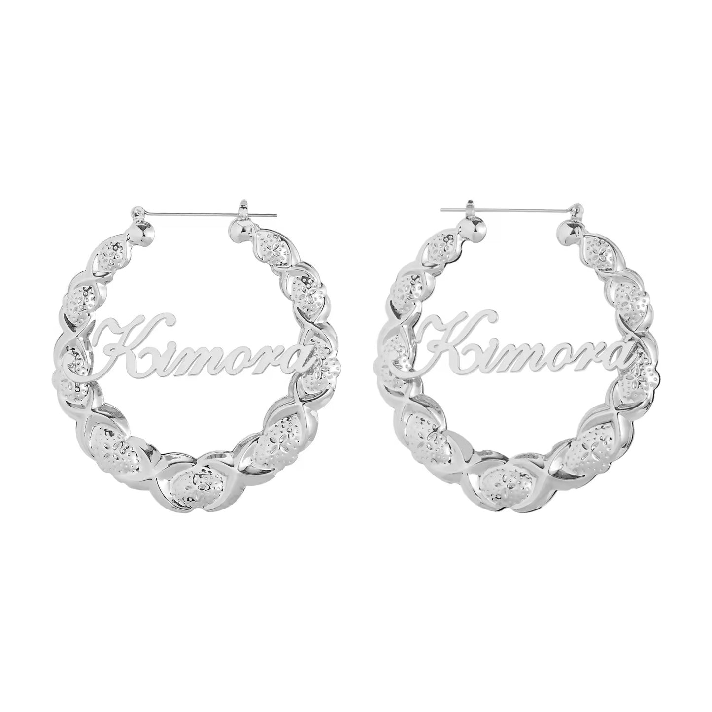 Xoxo Bamboo Hoop Earrings