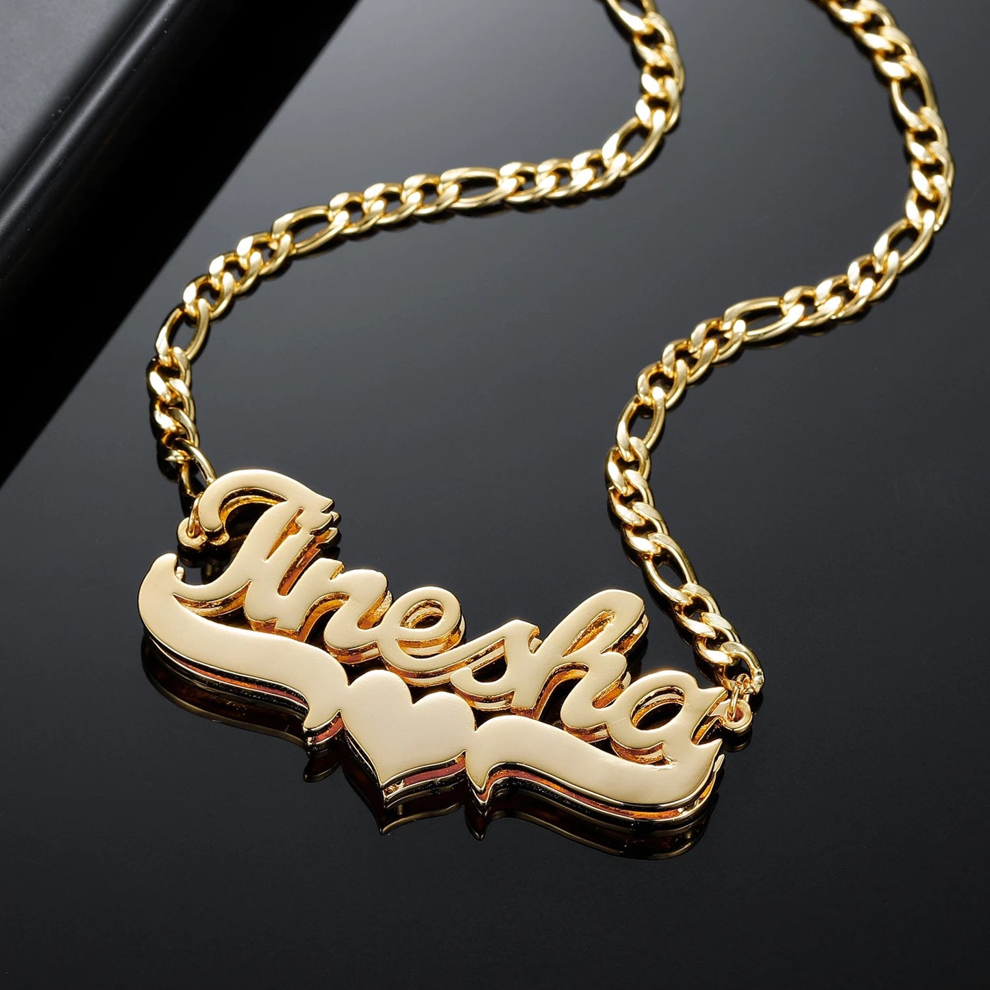 Double Plated Name Necklace