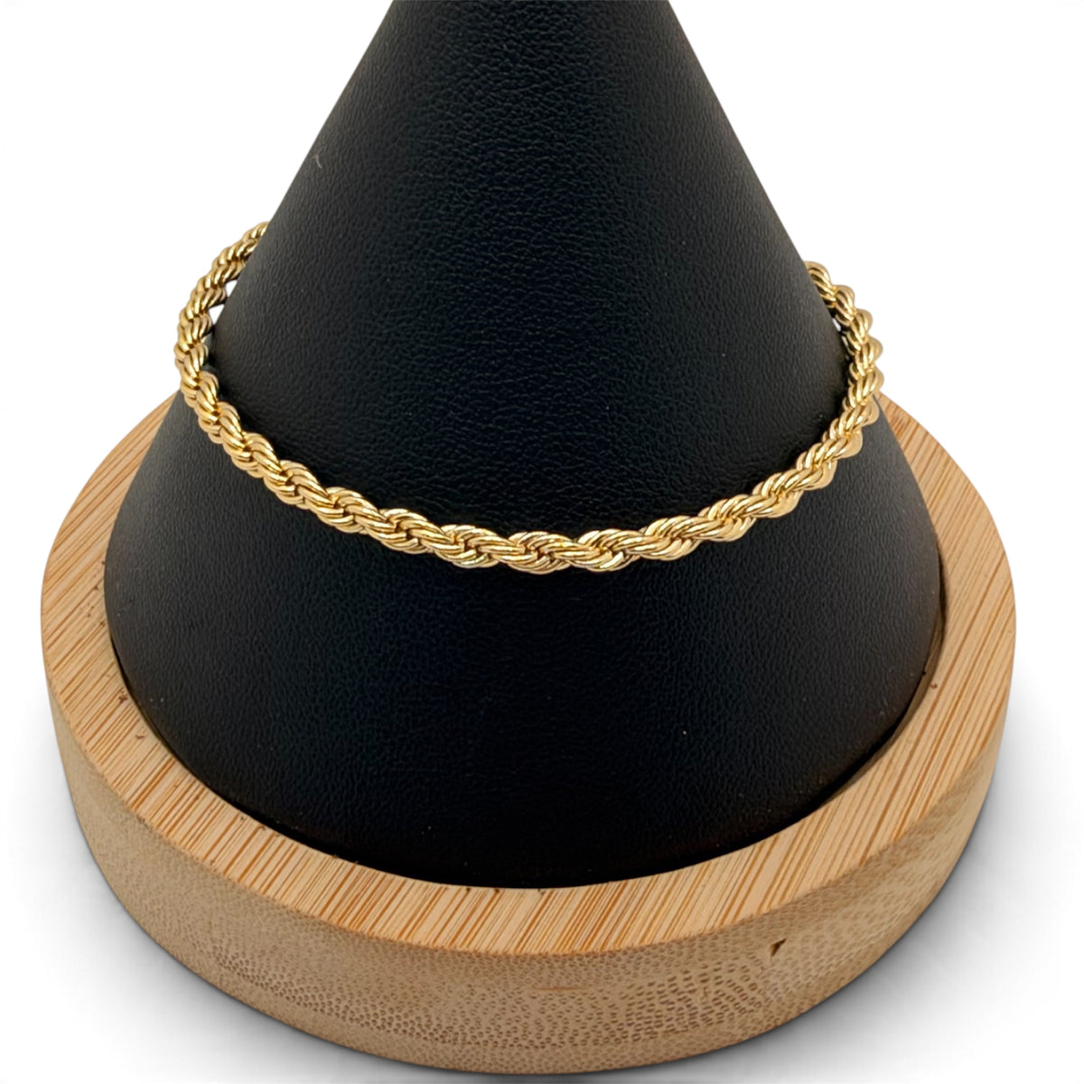 Rope Style Bracelet~14k Gold Plated