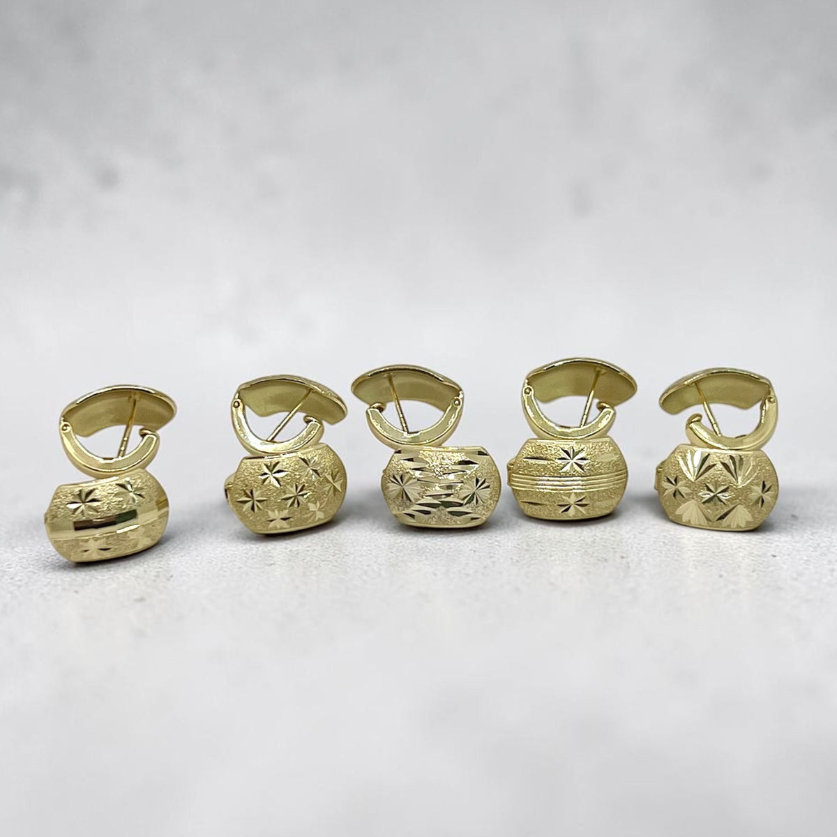 Italian Huggie HoopEarrings~14k Gold Plated