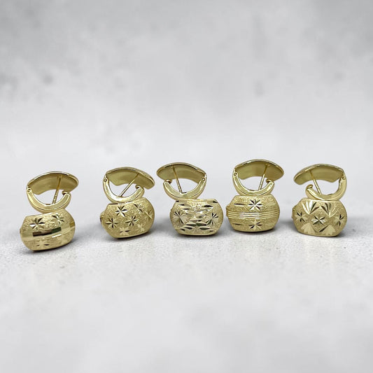 Italian Huggie HoopEarrings~14k Gold Plated