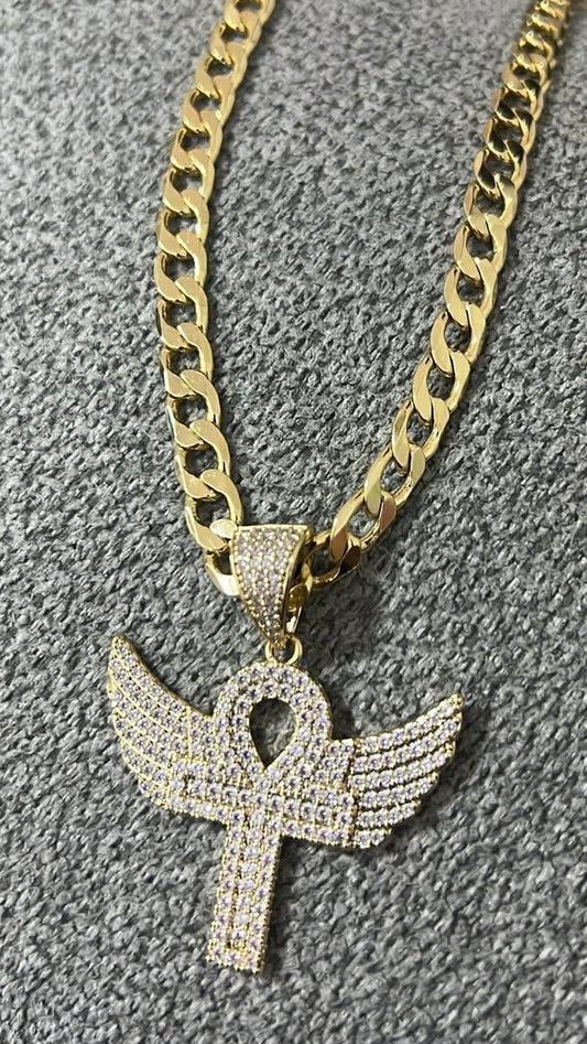 Wing Cross Necklace