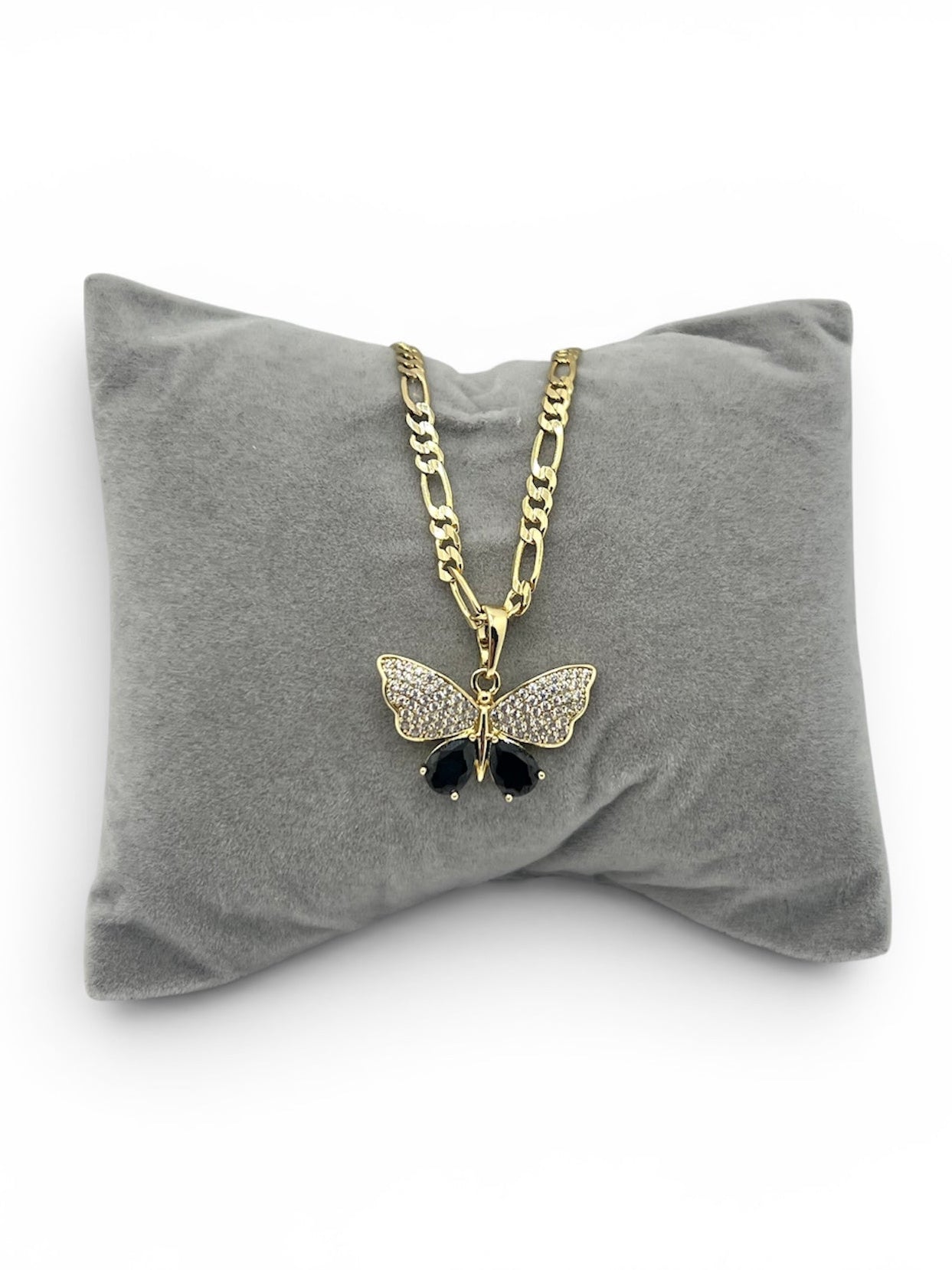 14k Gold Plated Butterfly Necklace 19.5 inches