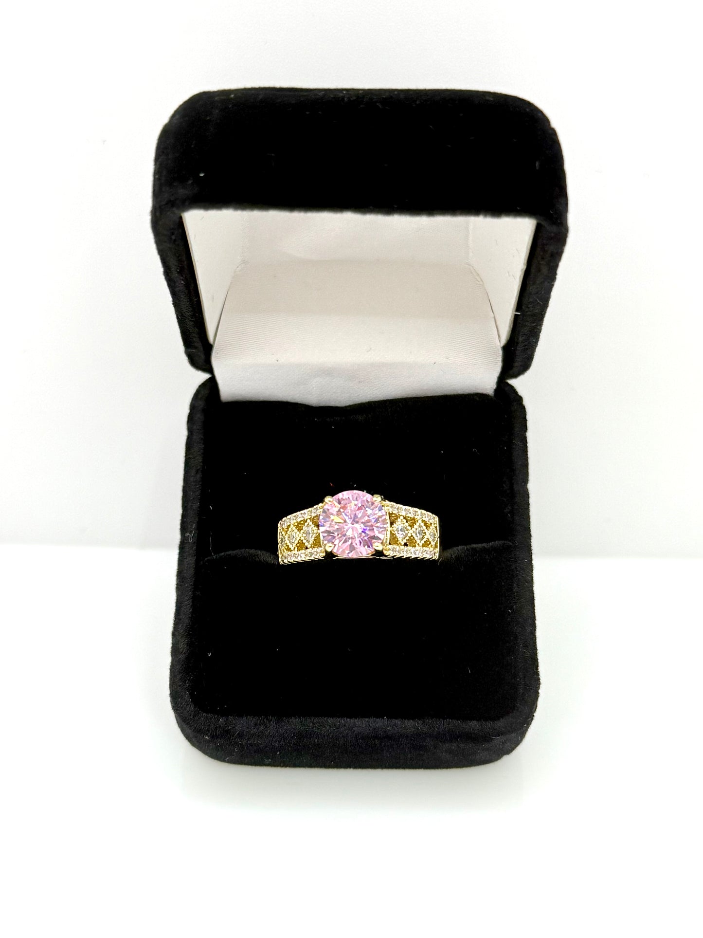 14k Gold Plated Pink Ring #103