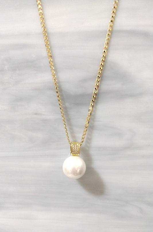 White Pearl Cuban Link