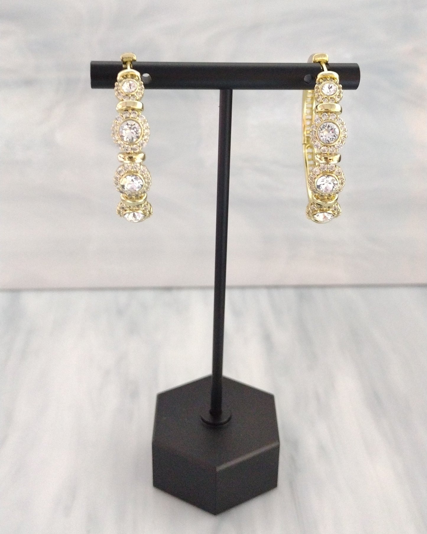 Elizabeth Zirconia Hoop  Earrings