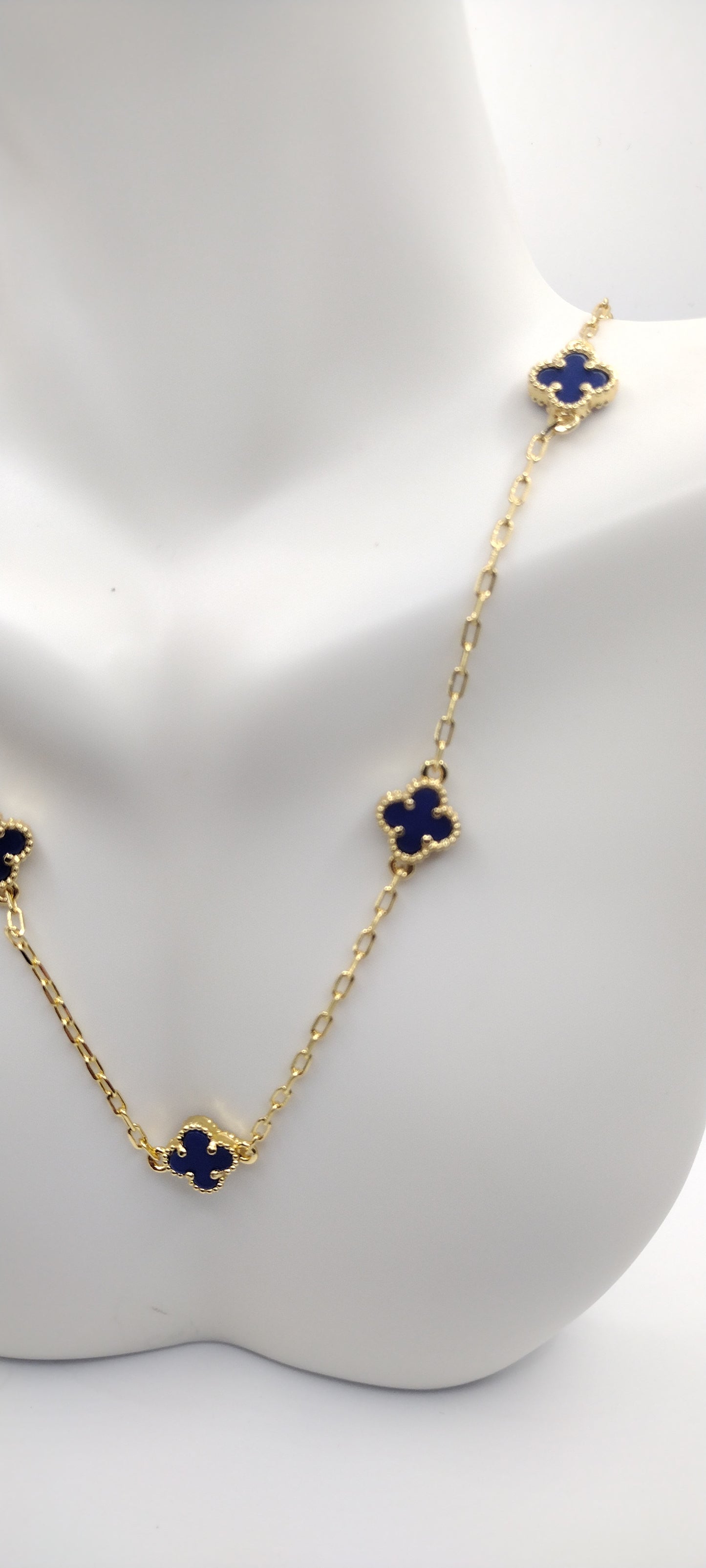14k Gold Plated (Blue)