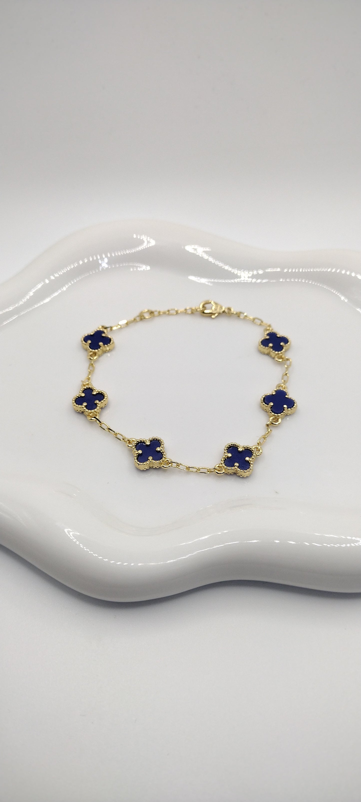 14k Gold Plated (Blue)