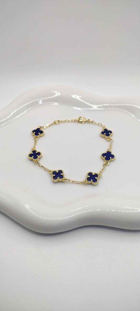 14k Gold Plated (Blue)
