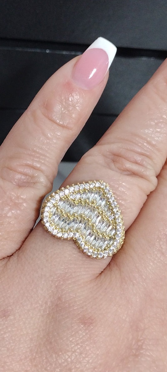 14k Gold Plated Heart Ring