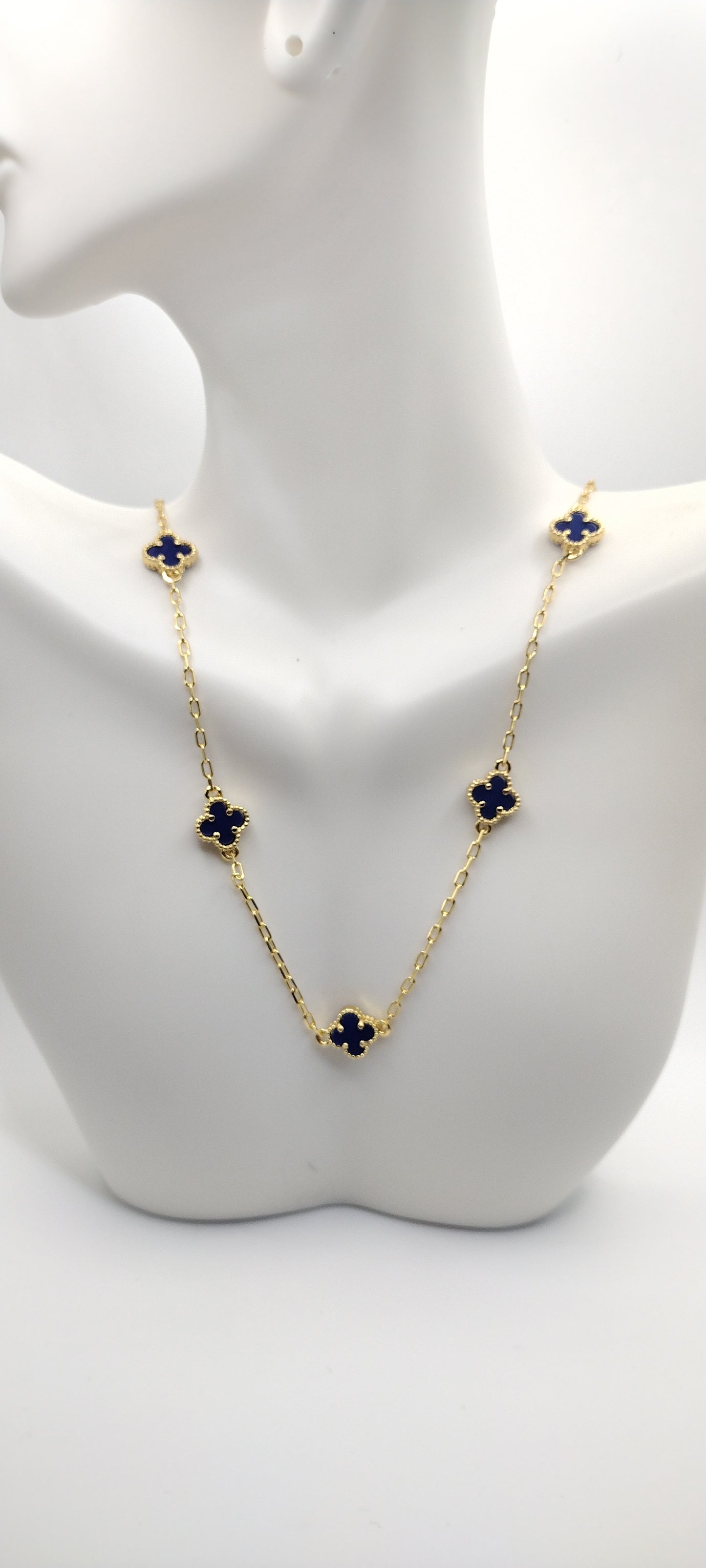 14k Gold Plated (Blue)