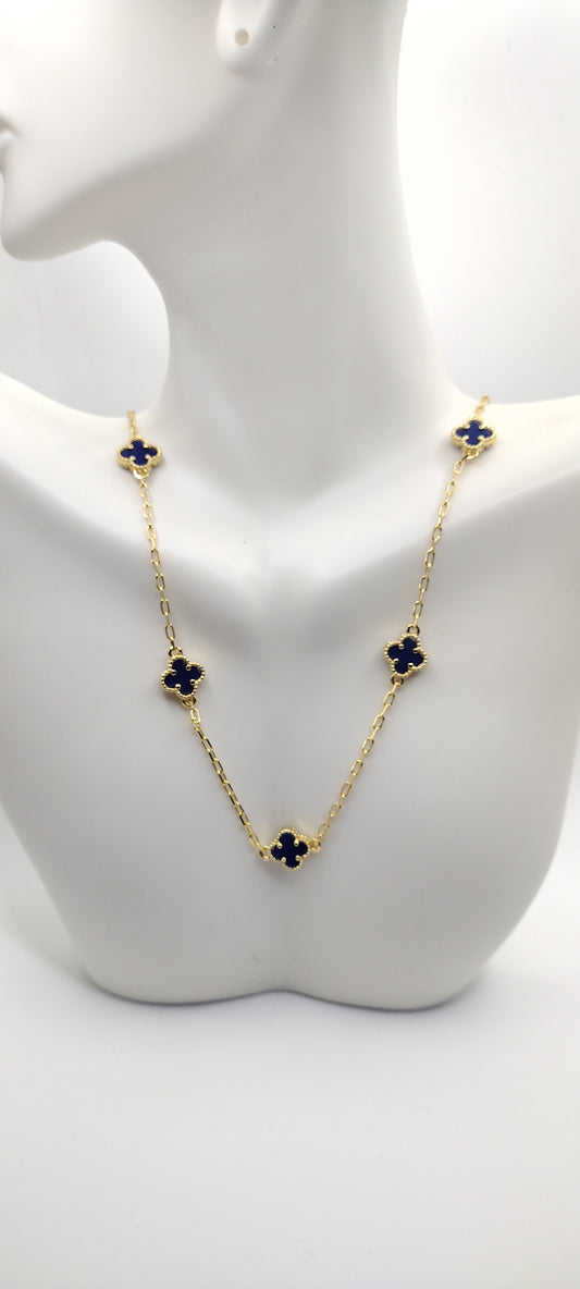 14k Gold Plated (Blue)