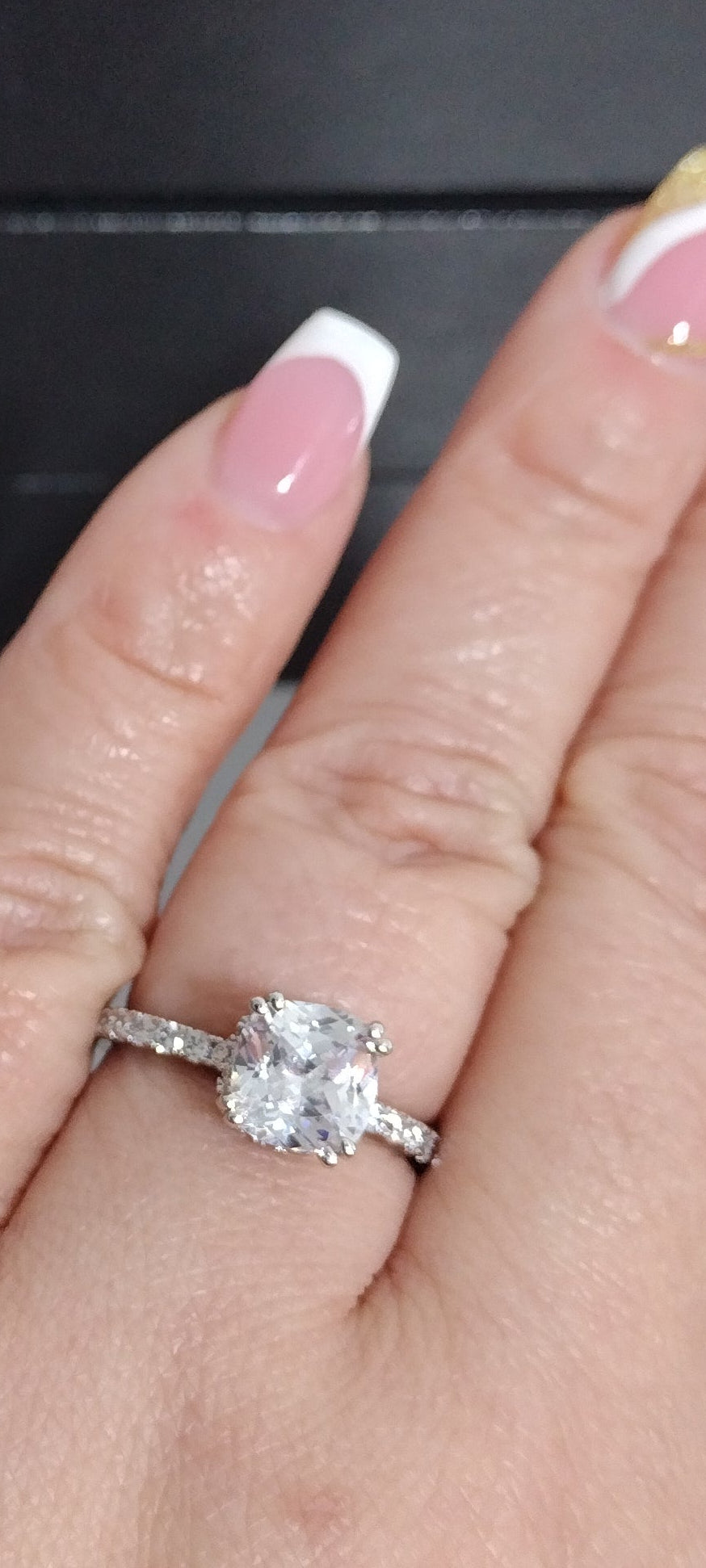 Silver Plated Clear Ring