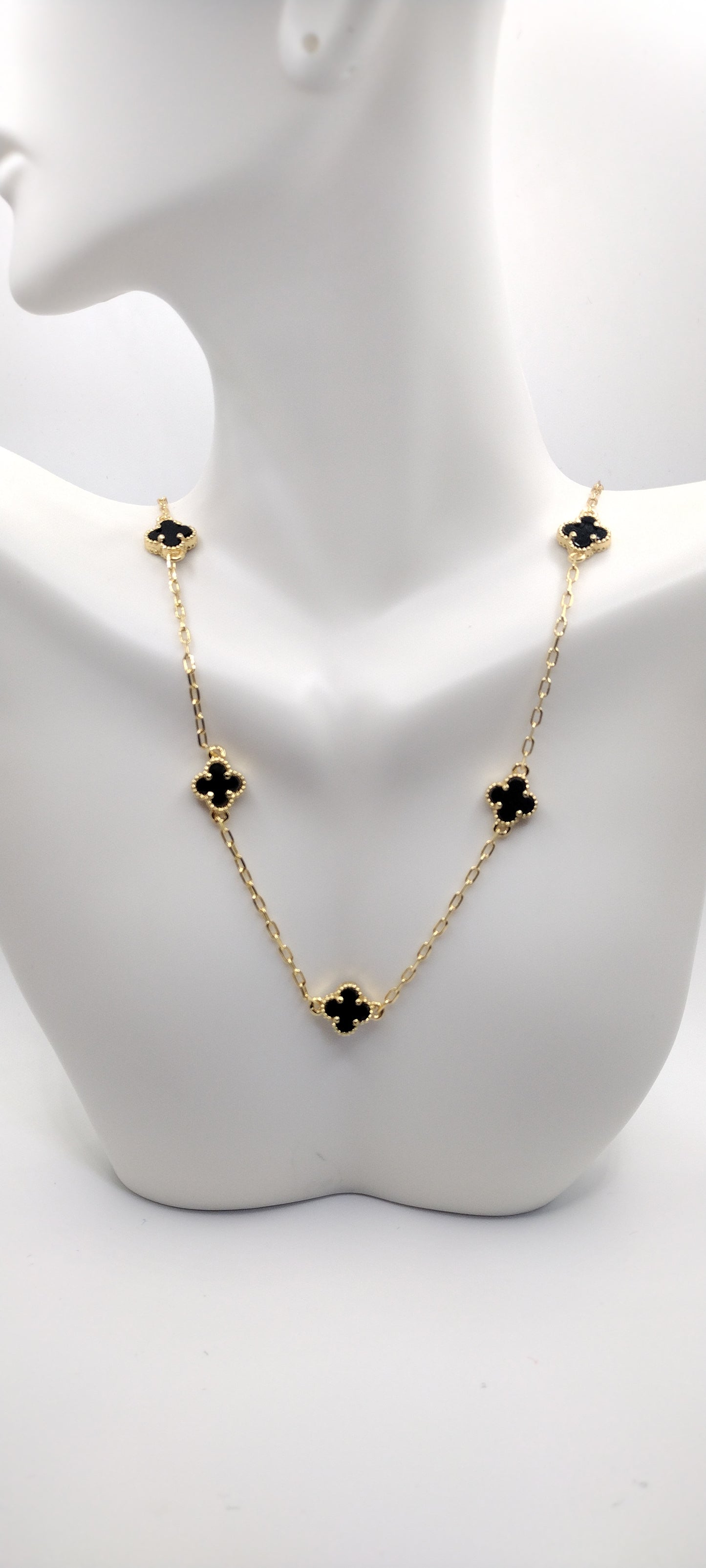 14k Gold Plated (Black)