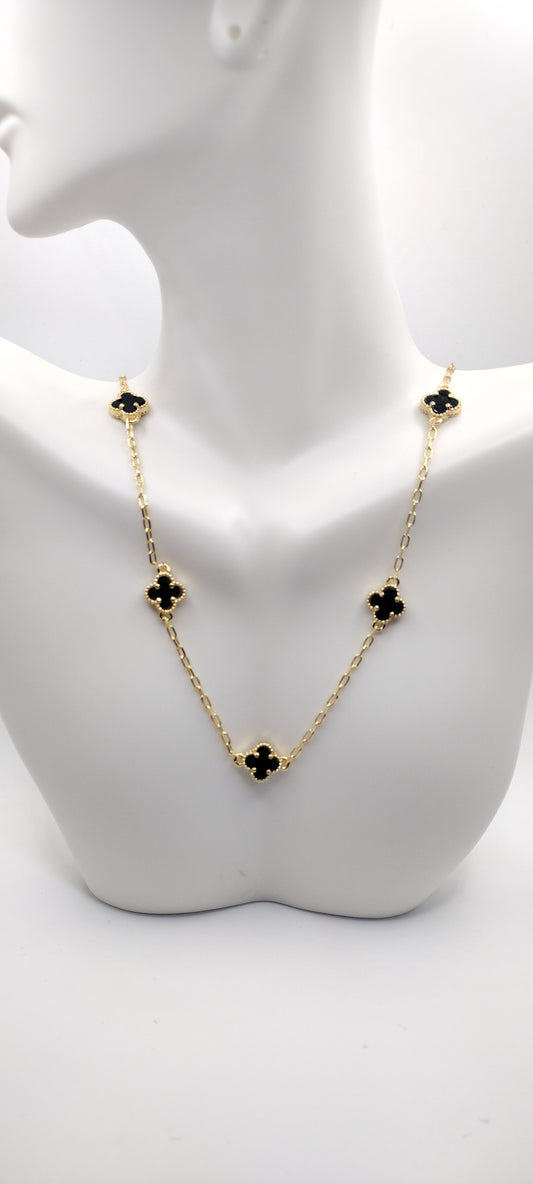 14k Gold Plated (Black)